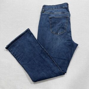 Women's Plus Wonderly Medium Wash Stretch Mid Rise Bootcut Denim Jeans sz 16W